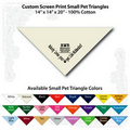 14"x14"x20" Natural Custom Printed Imported 100% Cotton Pet Bandanna